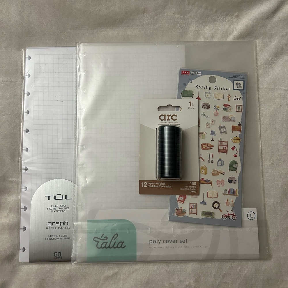 Disc bound notebook starter pack Tul/Talia/arc